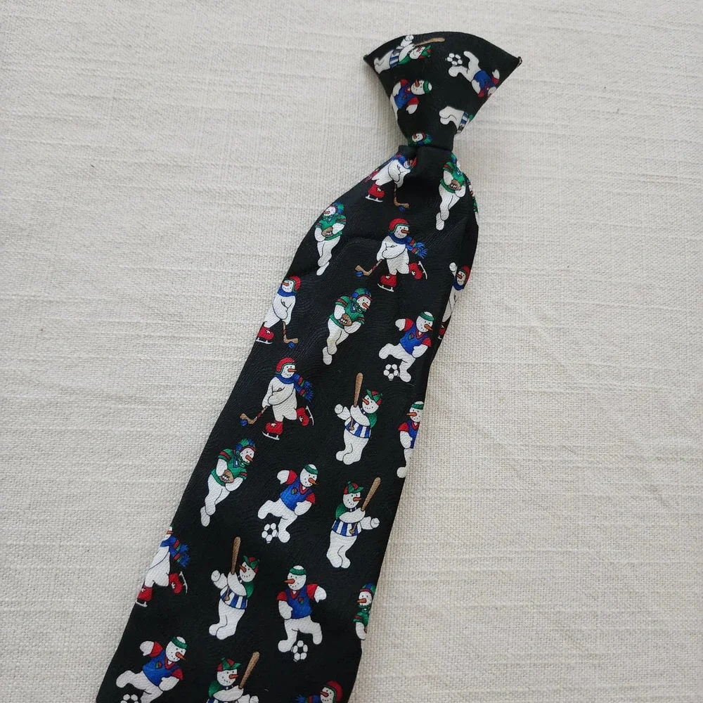 Snowman Sporty Clip-on Tie toddler/kids